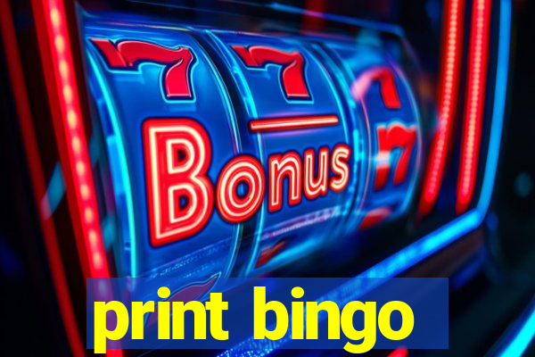 print bingo